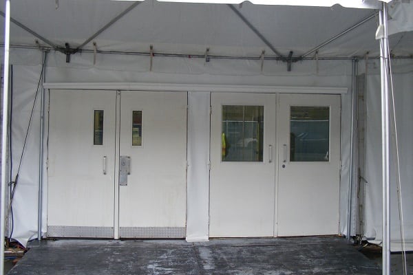 Security Doors to keep your tent and site safe