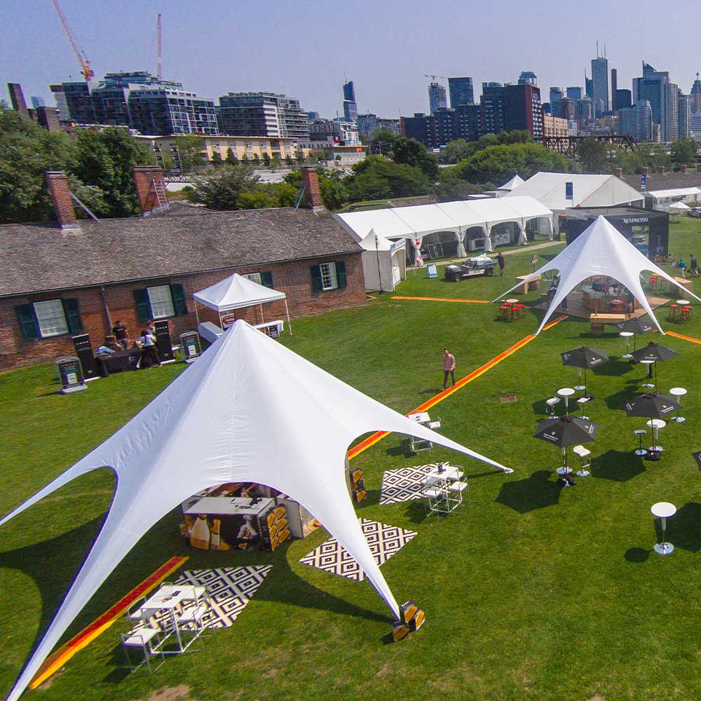 Star Shade Tents outdoor food festival
